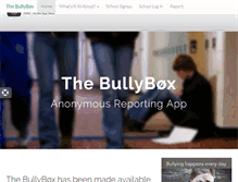 Tablet Screenshot of bullyboxreport.com